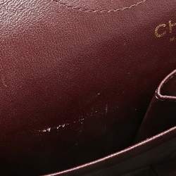 Pre Owned Chanel Black Quilted Caviar Leather Jumbo Classic Double Flap Bag