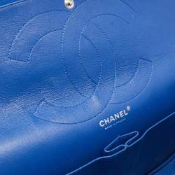 Chanel Blue Jersey Classic 227 Reissue 2.55 Flap Bag