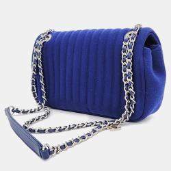Pre Owned Chanel Fabric Shoulder Bag