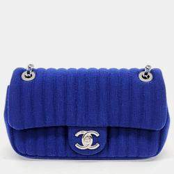 Pre Owned Chanel Fabric Shoulder Bag