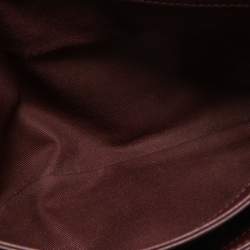 Pre Owned Chanel Burgundy Quilted Leather Soft Elegance Flap Bag