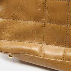 Chanel Chain shoulder bag Leather Light brown Gold hardware Logo
