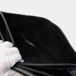 Pre Owned Chanel Bicolore Business bag Lambskin Black Gold hardware Vintage