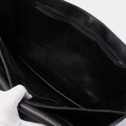 Pre Owned Chanel Bicolore Business bag Lambskin Black Gold hardware Vintage