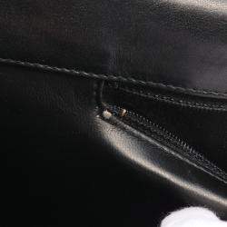 Pre Owned Chanel Bicolore Business bag Lambskin Black Gold hardware Vintage