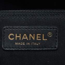 Pre Owned Chanel Black Quilted Leather Large Coco Vintage Timeless Tote