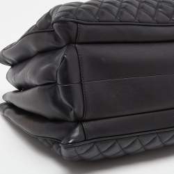 Pre Owned Chanel Black Quilted Leather Large Coco Vintage Timeless Tote