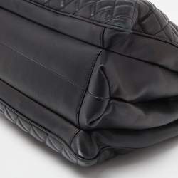 Pre Owned Chanel Black Quilted Leather Large Coco Vintage Timeless Tote
