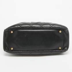 مملوكة مسبقًا Chanel Black Quilted Caviar Leather Timeless Shopper Tote