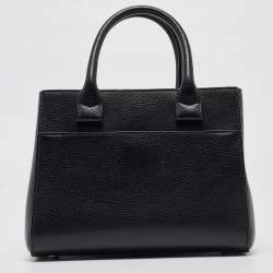 Pre Owned Chanel Black Leather Mini Neo Executive Tote