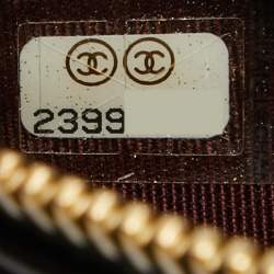 Chanel Black Quilted Leather Classic Zip Around Wallet