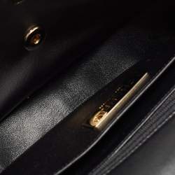 Pre Owned Chanel Black/White Shearling Classic Flap Bag