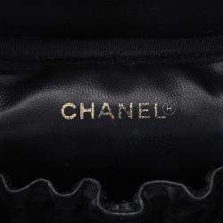 Chanel Black Caviar Leather CC Vanity Case