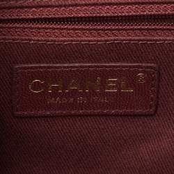 Chanel Off White Quilted Leather Coco Curve Vanity Case Bag