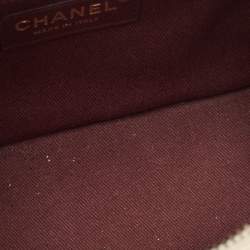 Chanel Off White Quilted Leather Coco Curve Vanity Case Bag