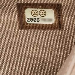 Chanel Beige Quilted Caviar Leather CC Trifold Continental Wallet