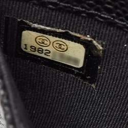 Chanel Black Caviar Quilted Leather CC Flap Card Case