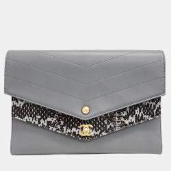 Pre Owned Chanel Double Envelope Clutch A70318