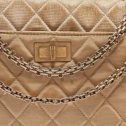 Pre Owned Chanel Tricolor Quilted Fabric Reissue Camera Bag