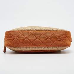 Pre Owned Chanel Tricolor Quilted Fabric Reissue Camera Bag