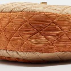 Pre Owned Chanel Tricolor Quilted Fabric Reissue Camera Bag