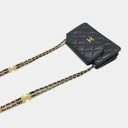 Chanel Double Chain Mini Flap Crossbody Bag AP2999