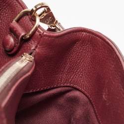 Chanel Burgundy Leather Small Neo Executive Shopper Tote