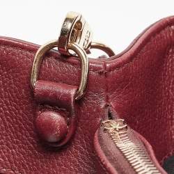 Chanel Burgundy Leather Small Neo Executive Shopper Tote