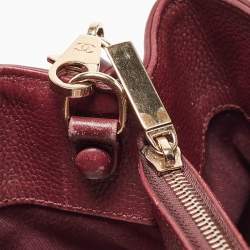 Chanel Burgundy Leather Small Neo Executive Shopper Tote