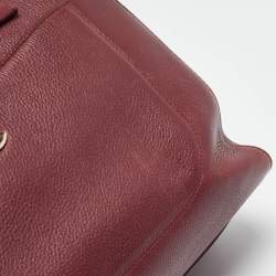 Chanel Burgundy Leather Small Neo Executive Shopper Tote