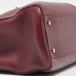 Chanel Burgundy Leather Small Neo Executive Shopper Tote