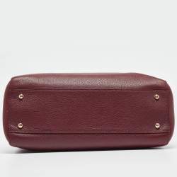 Chanel Burgundy Leather Small Neo Executive Shopper Tote