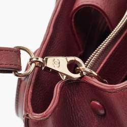 Chanel Burgundy Leather Small Neo Executive Shopper Tote