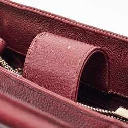 Chanel Burgundy Leather Small Neo Executive Shopper Tote
