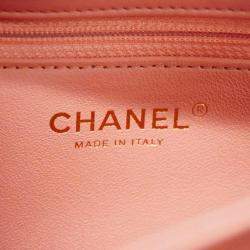 Chanel Pink Leather Small Trendy CC Top Handle Bags