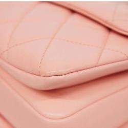 Chanel Pink Leather Small Trendy CC Top Handle Bags