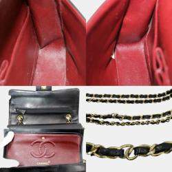 Chanel  Lambskin Leather Medium Classic Double Flap Shoulder Bags