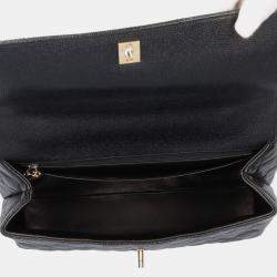 Chanel Black Caviar Leather Vintage Kelly Bag