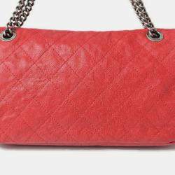 Pre Owned Chanel Red Caviar Quilted Mini Simply CC Flap Bag