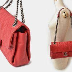 Pre Owned Chanel Red Caviar Quilted Mini Simply CC Flap Bag