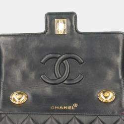 Chanel Black Leather Kelly Top Handle Bag