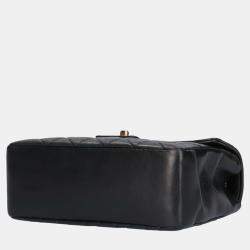 Chanel Black Leather Kelly Top Handle Bag