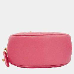 Chanel Pink Leather CC Round Lucky Charms Shoulder Bag