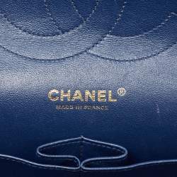 مملوكة مسبقًا Chanel Tricolor Quilted Lambskin Leather Jumbo Classic Double Flap Bag