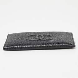 Chanel Black Caviar Leather CC Card Holder