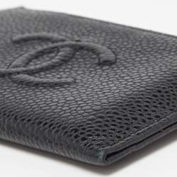 Chanel Black Caviar Leather CC Card Holder