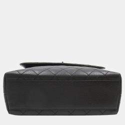 Chanel Black Caviar Kelly Top Handle Bag