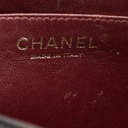 Pre Owned Chanel Black Quilted Lambskin Leather Maxi Classic Single Flap Bag
