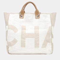 Chanel Beige Fabric Deauville Tote Bag
