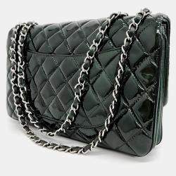 Chanel Green Tone Pendant Chain shoulder bag